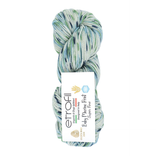 Etrofil Organic Baby Merino Print SE467 yarn by YarnPark