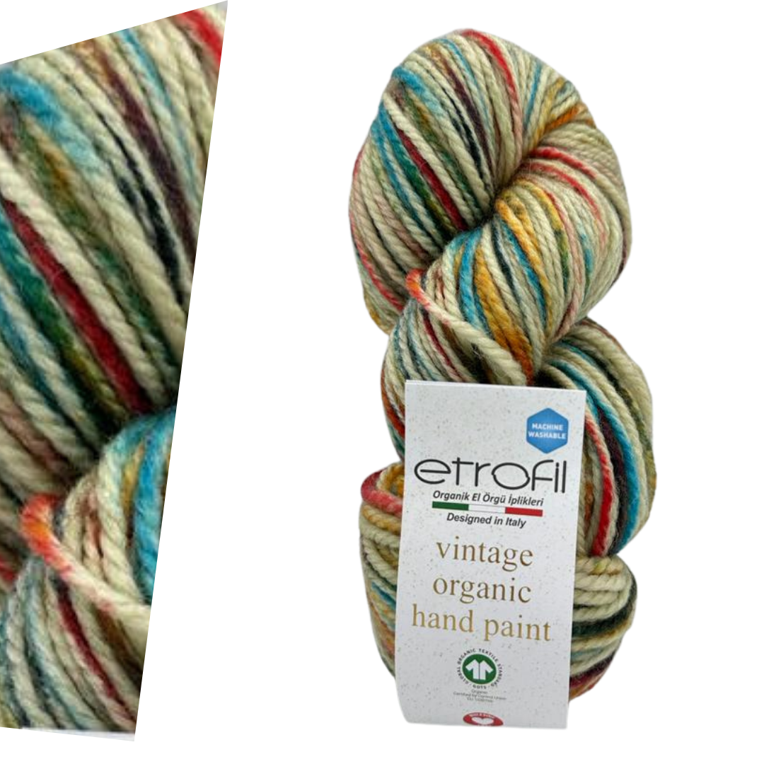 Etrofil Vintage Organic Print SE707 yarn by YarnPark