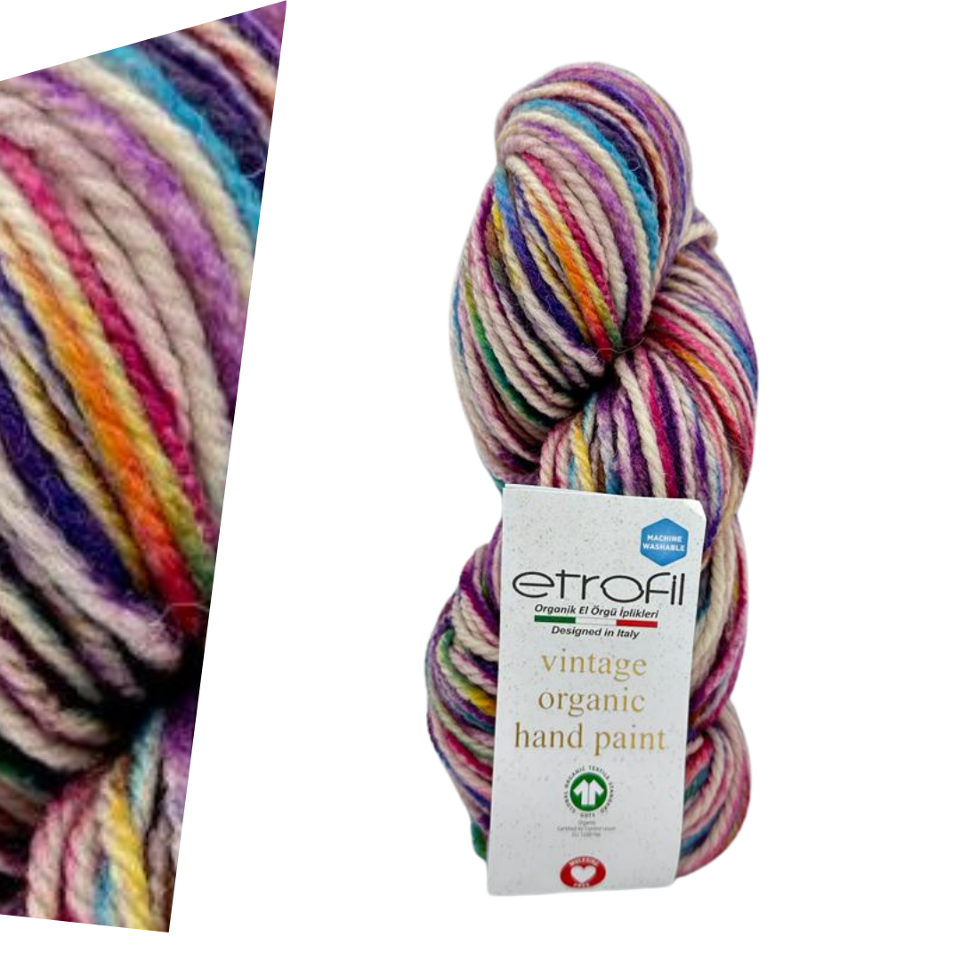 Etrofil Vintage Organic Print SE708 yarn by YarnPark