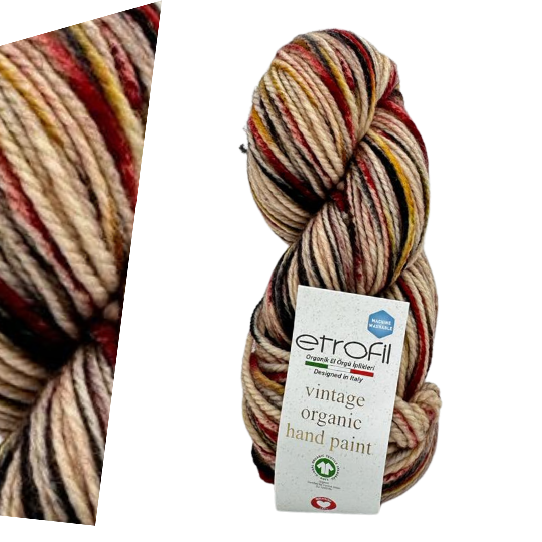 Etrofil Vintage Organic Print SE709 yarn by YarnPark