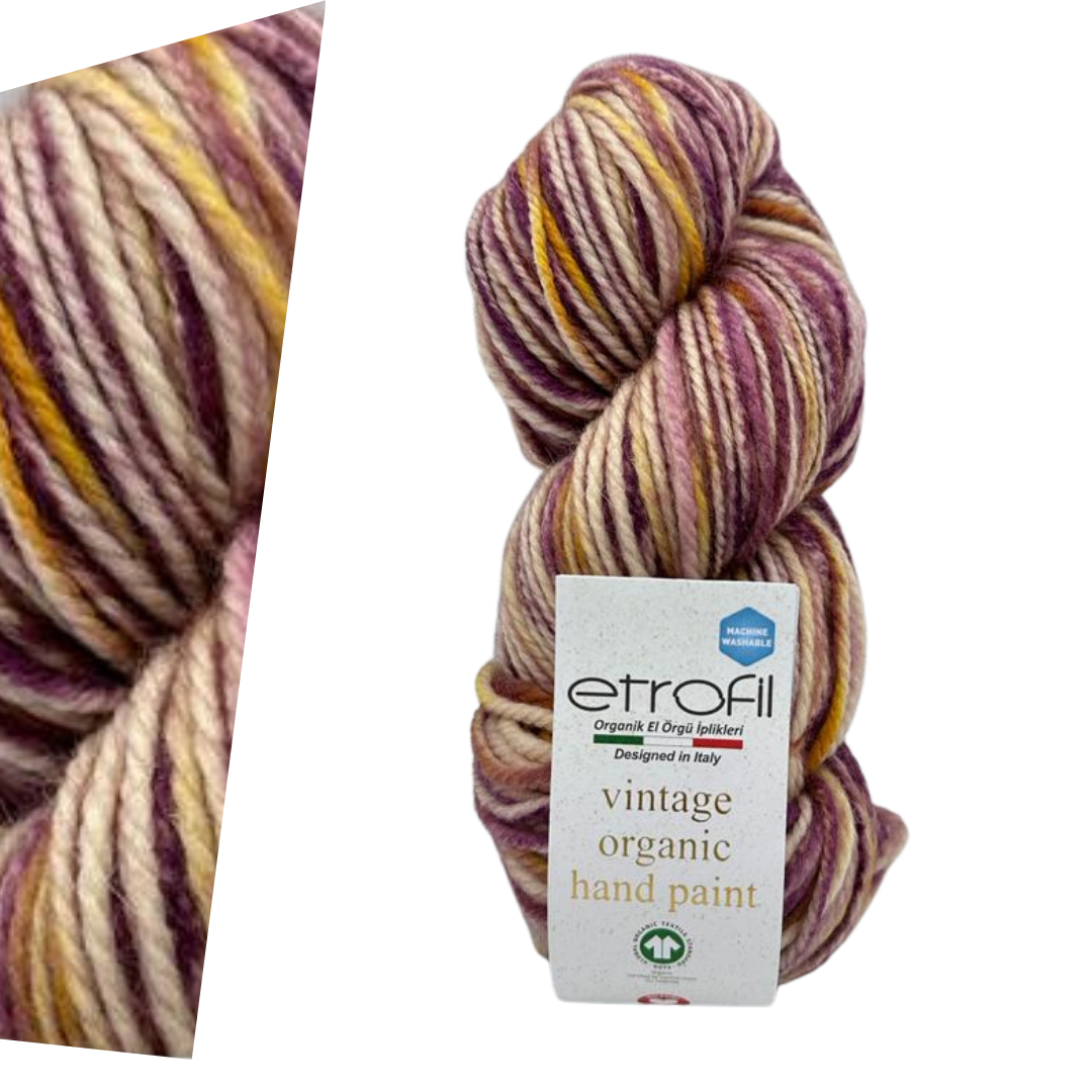 Etrofil Vintage Organic Print SE711 yarn by YarnPark