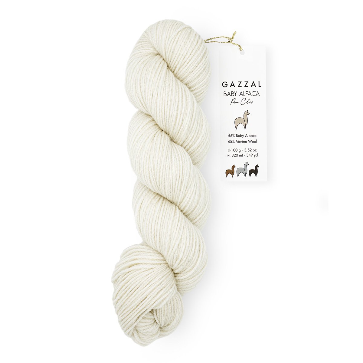 Gazzal Baby Alpaca Pure Colors 6450 yarn by YarnPark