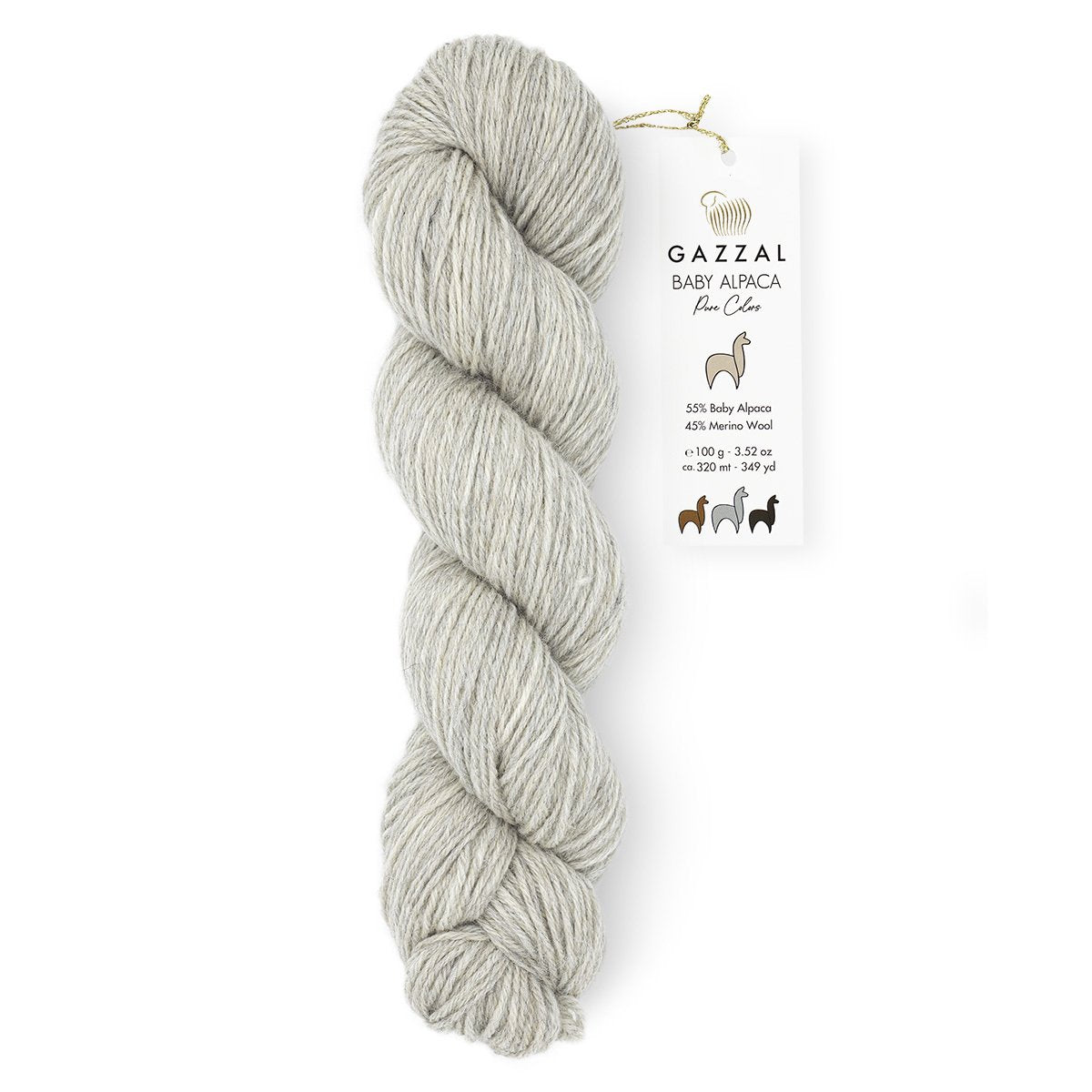 Gazzal Baby Alpaca Pure Colors 6451 yarn by YarnPark