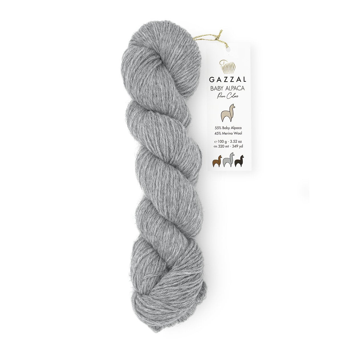 Gazzal Baby Alpaca Pure Colors 6452 yarn by YarnPark