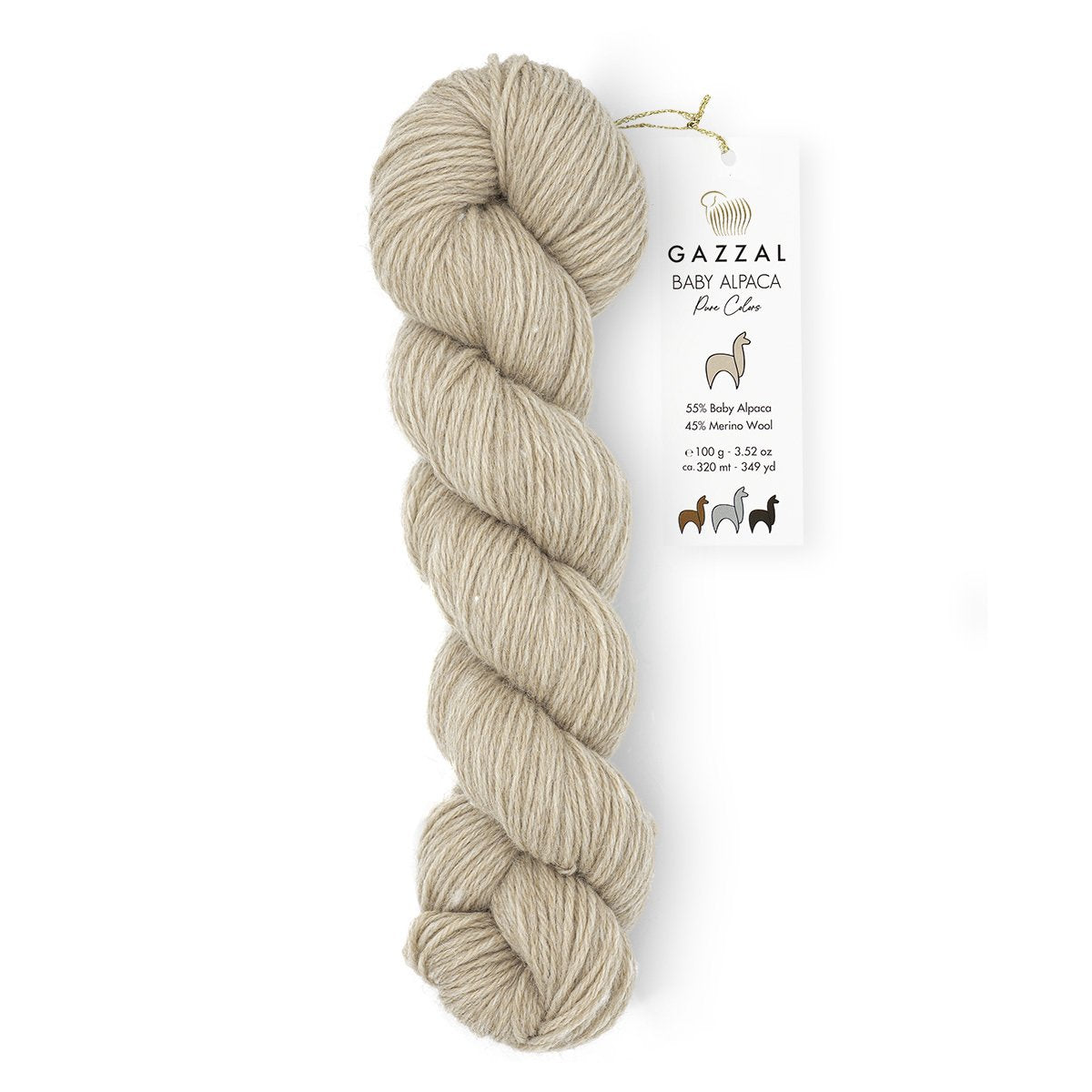 Gazzal Baby Alpaca Pure Colors 6453 yarn by YarnPark