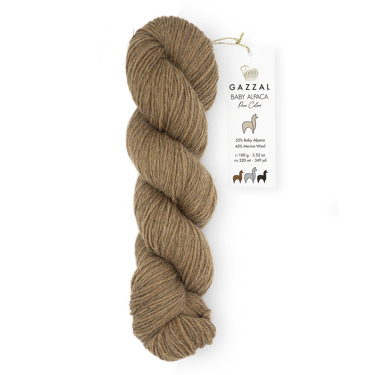 Gazzal Baby Alpaca Pure Colors 6455 yarn by YarnPark