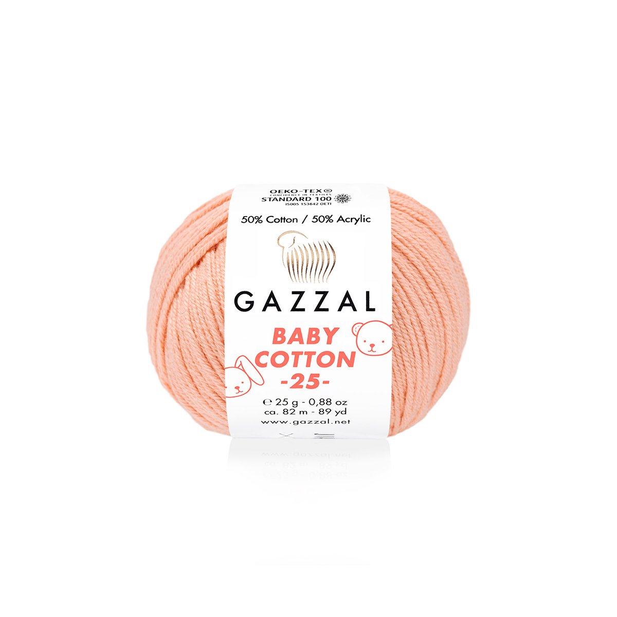 Gazzal Baby Cotton 25 3412 yarn by YarnPark