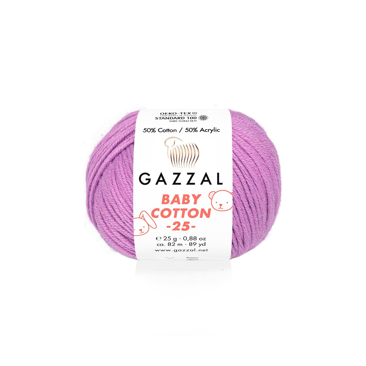 Gazzal Baby Cotton 25 3414 yarn by YarnPark