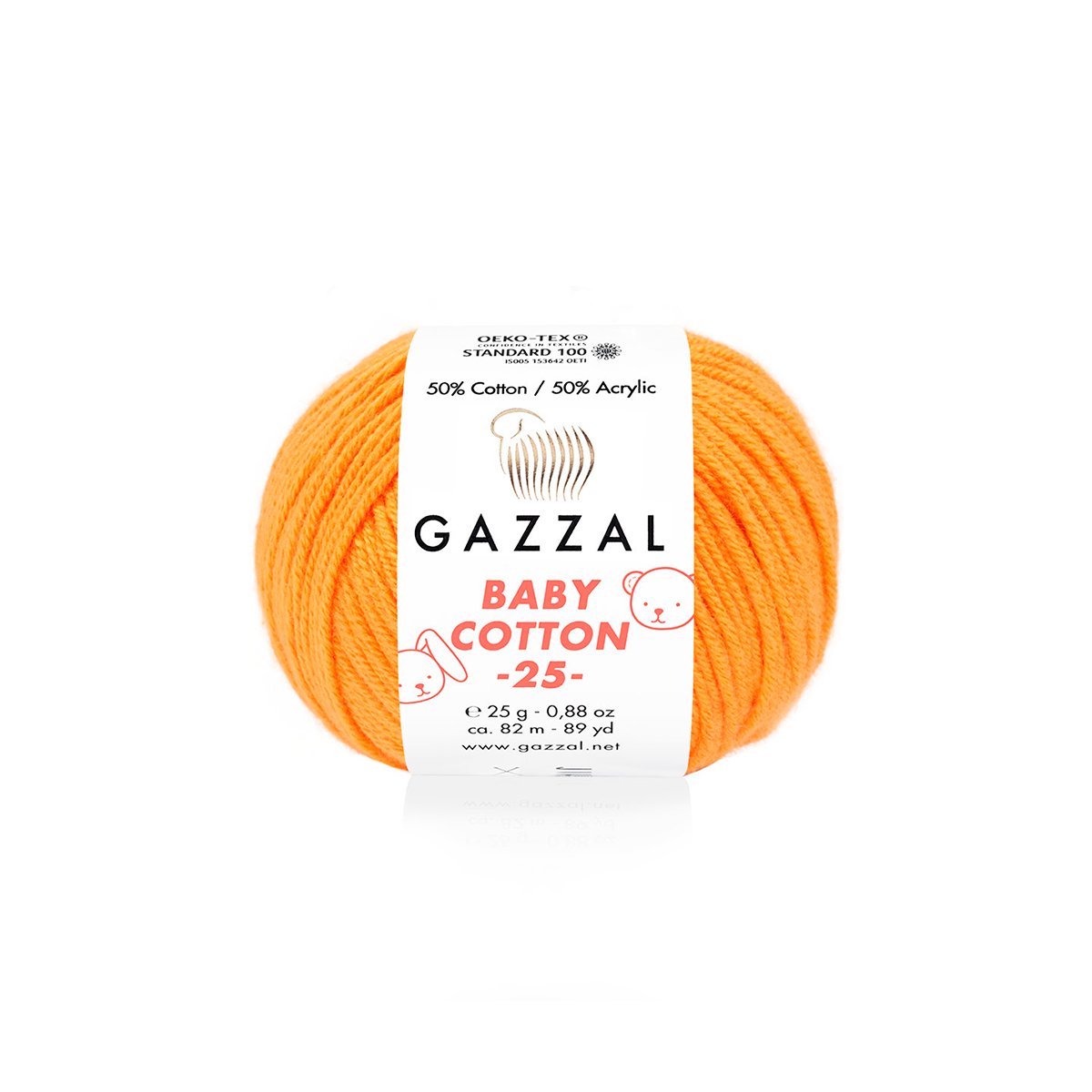 Gazzal Baby Cotton 25 3416 yarn by YarnPark