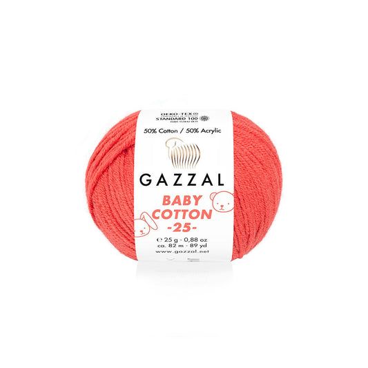 Gazzal Baby Cotton 25 3418 yarn by YarnPark