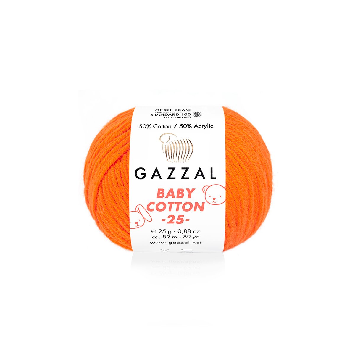 Gazzal Baby Cotton 25 3419 yarn by YarnPark