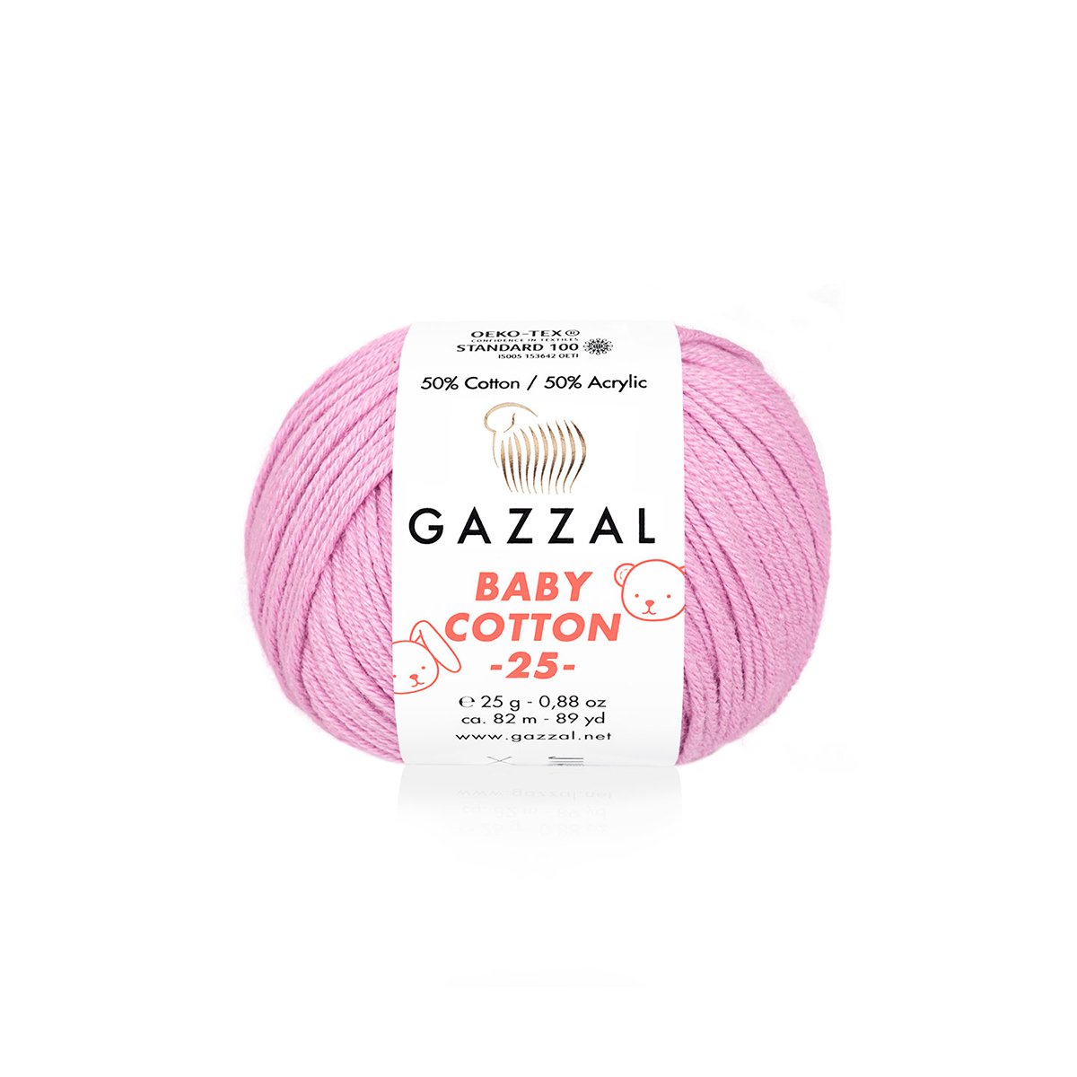 Gazzal Baby Cotton 25 3422 yarn by YarnPark