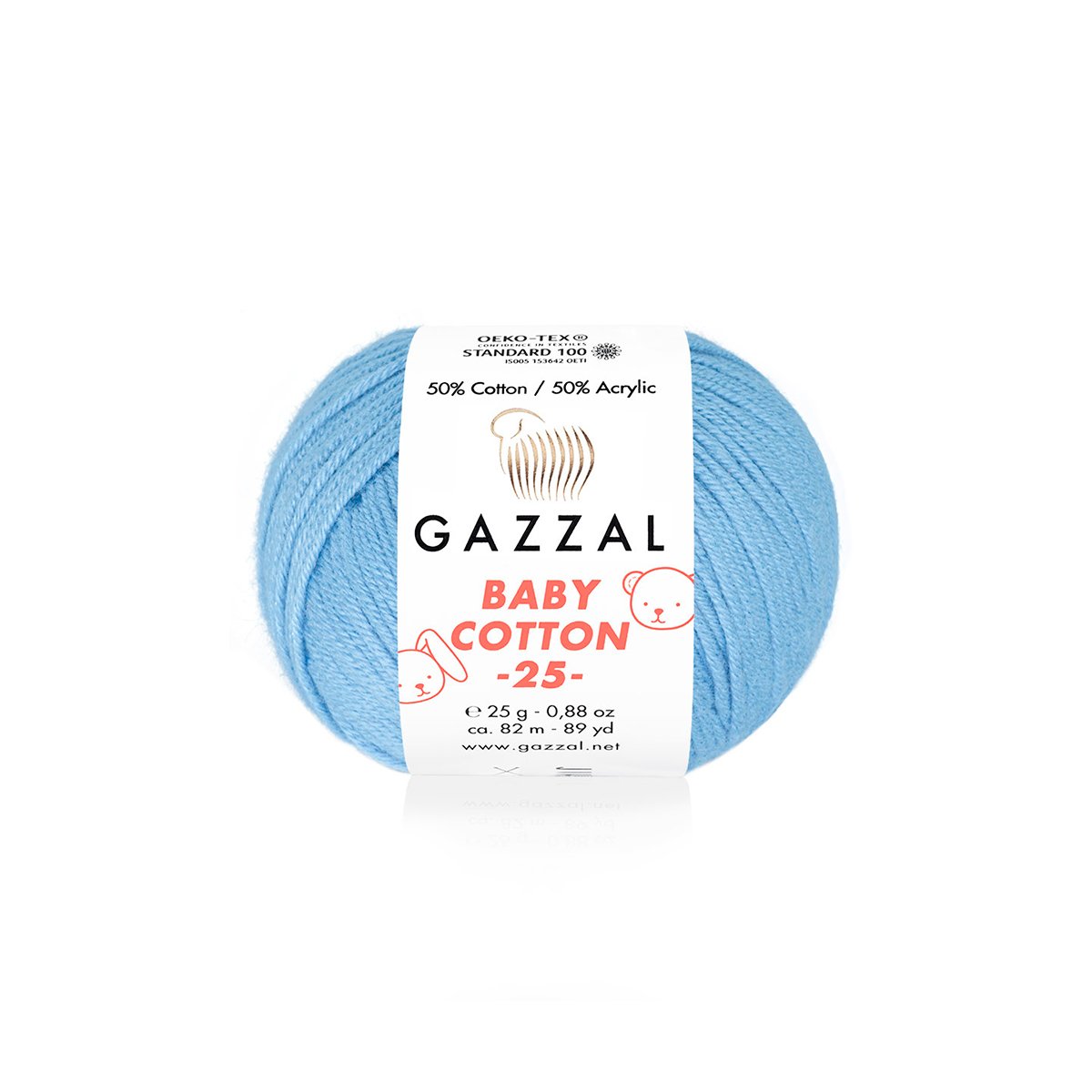 Gazzal Baby Cotton 25 3423 yarn by YarnPark