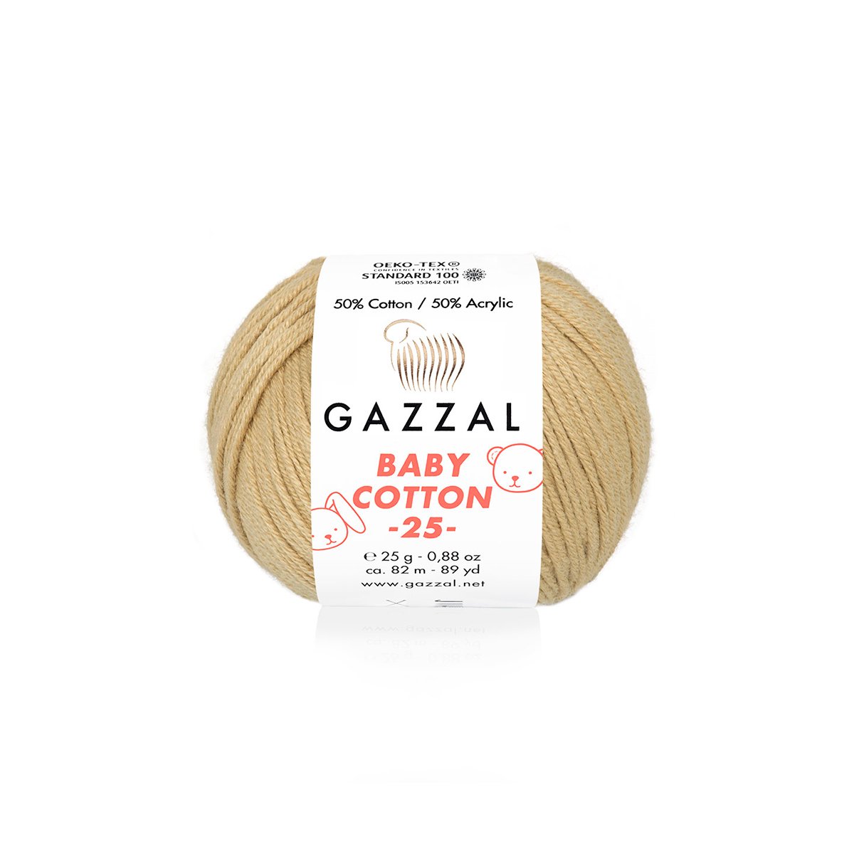 Gazzal Baby Cotton 25 3424 yarn by YarnPark