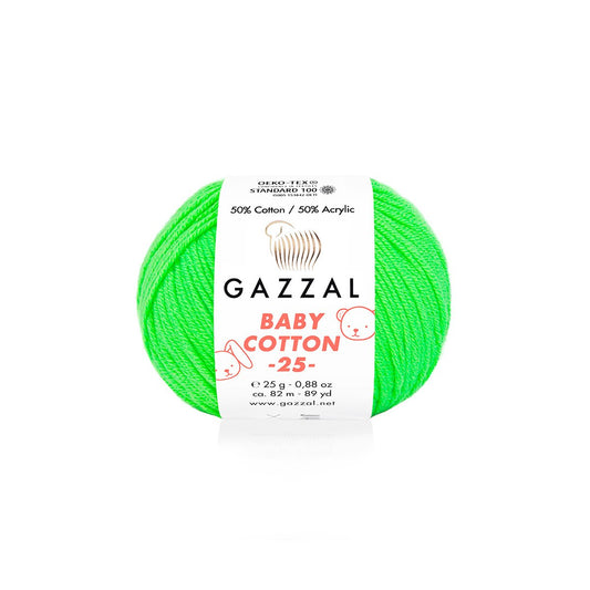 Gazzal Baby Cotton 25 3427 yarn by YarnPark