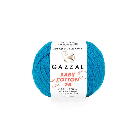 Gazzal Baby Cotton 25 3428 yarn by YarnPark