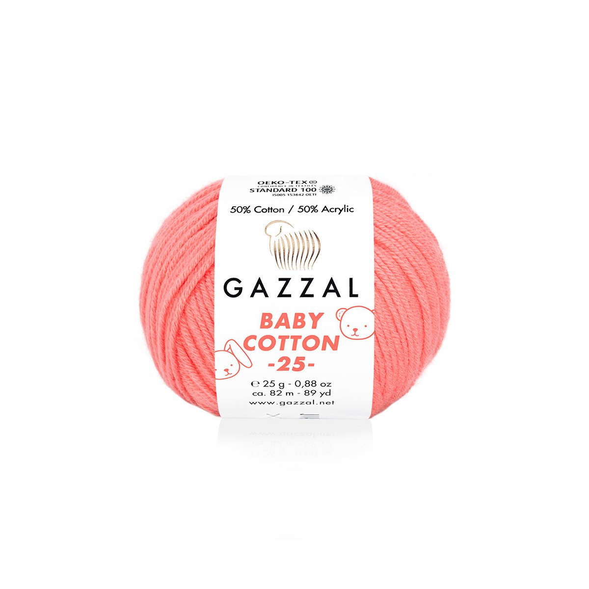 Gazzal Baby Cotton 25 3435 yarn by YarnPark