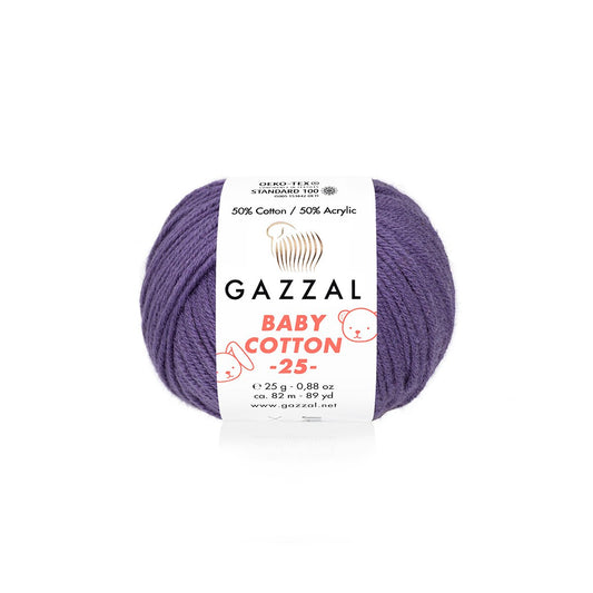 Gazzal Baby Cotton 25 3440 yarn by YarnPark