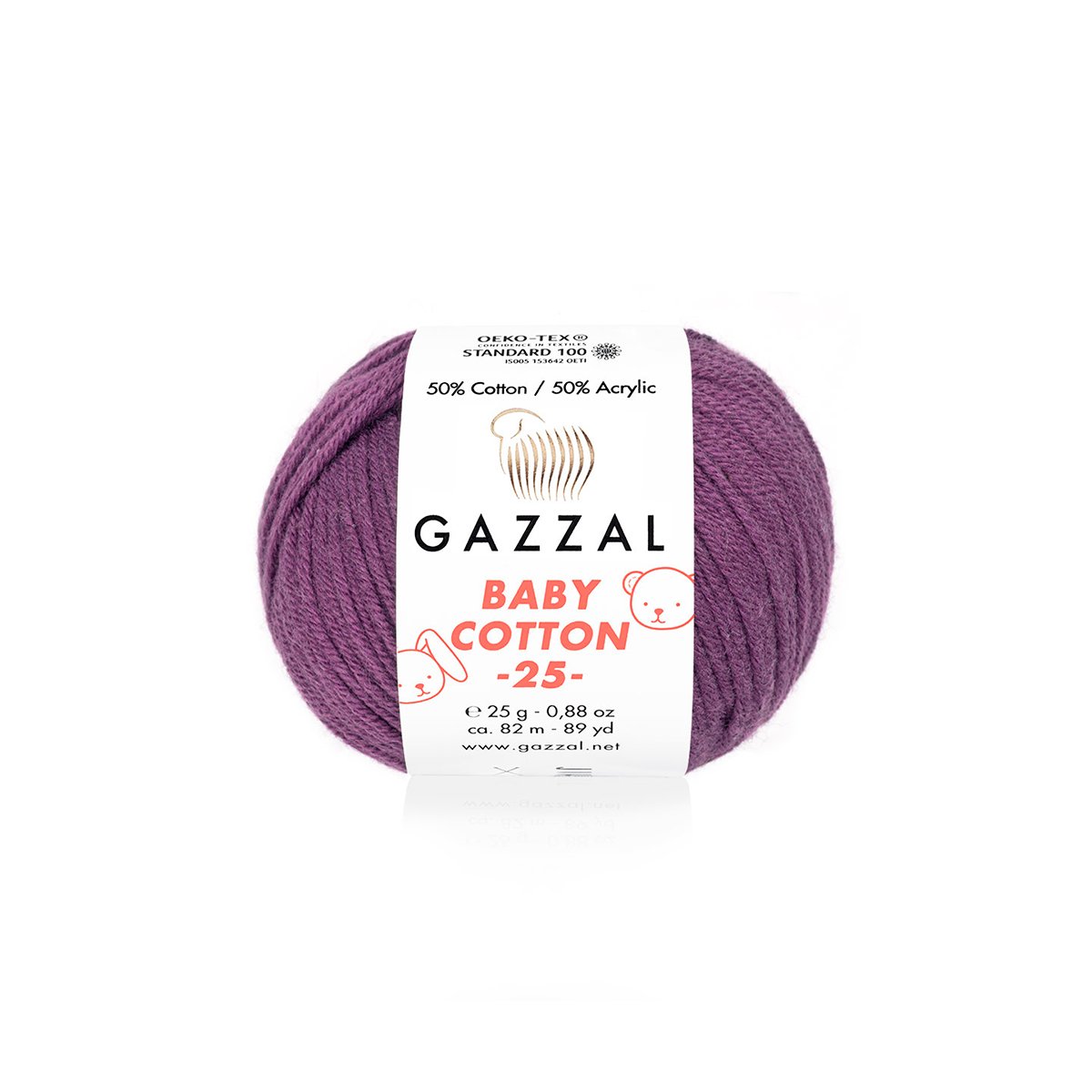 Gazzal Baby Cotton 25 3441 yarn by YarnPark