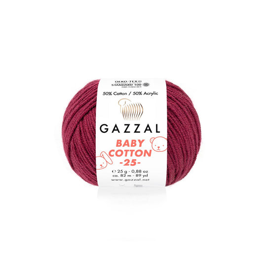 Gazzal Baby Cotton 25 3442 yarn by YarnPark