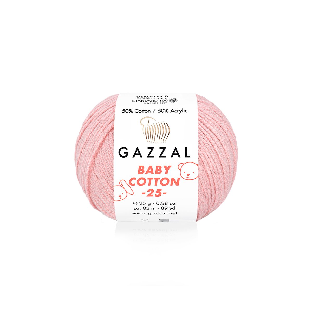 Gazzal Baby Cotton 25 3444 yarn by YarnPark