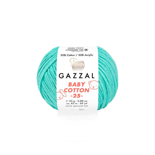 Gazzal Baby Cotton 25 3452 yarn by YarnPark