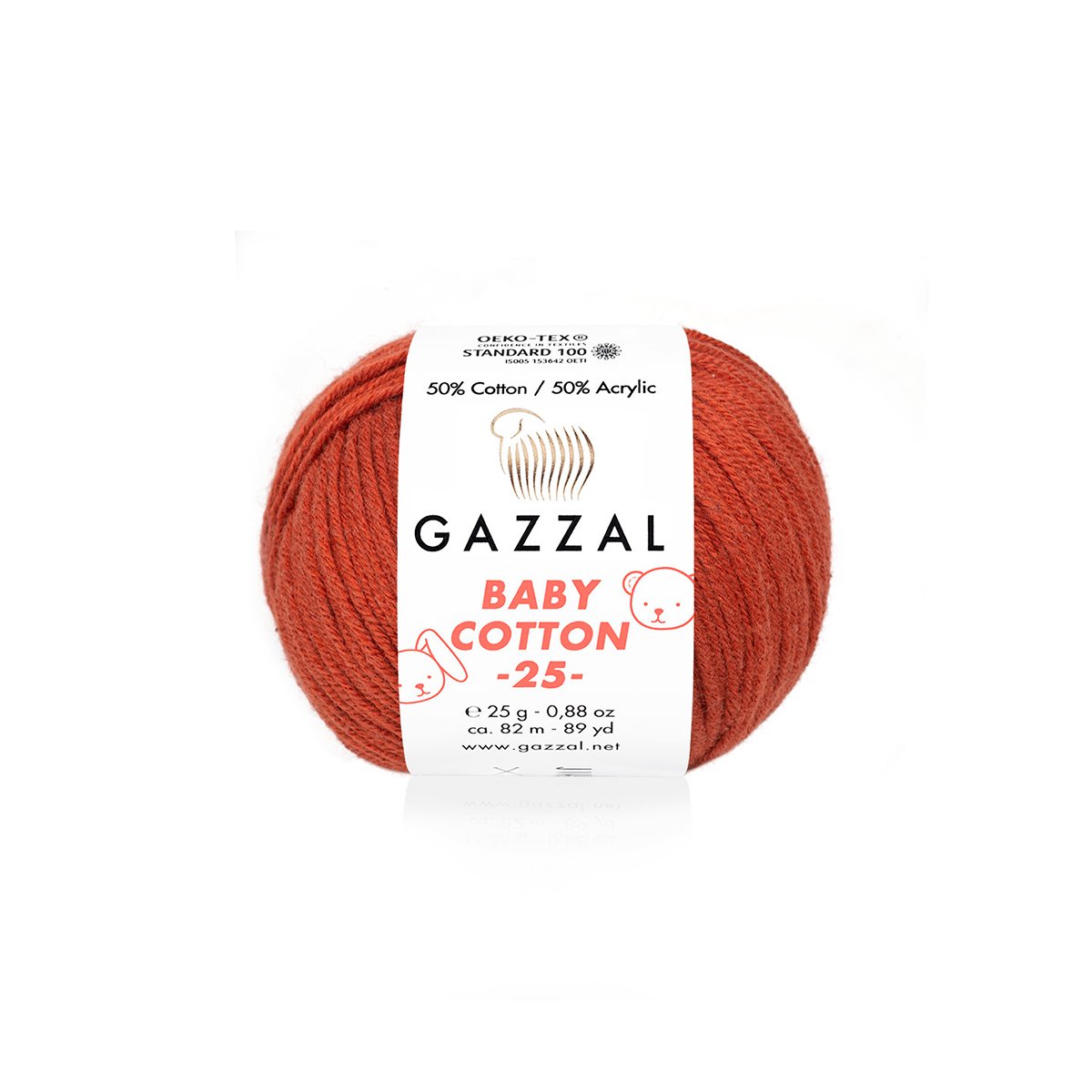 Gazzal Baby Cotton 25 3453 yarn by YarnPark