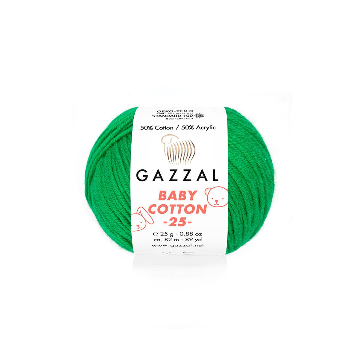 Gazzal Baby Cotton 25 3456 yarn by YarnPark