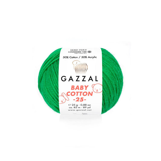 Gazzal Baby Cotton 25 3456 yarn by YarnPark