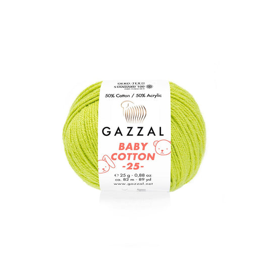 Gazzal Baby Cotton 25 3457 yarn by YarnPark