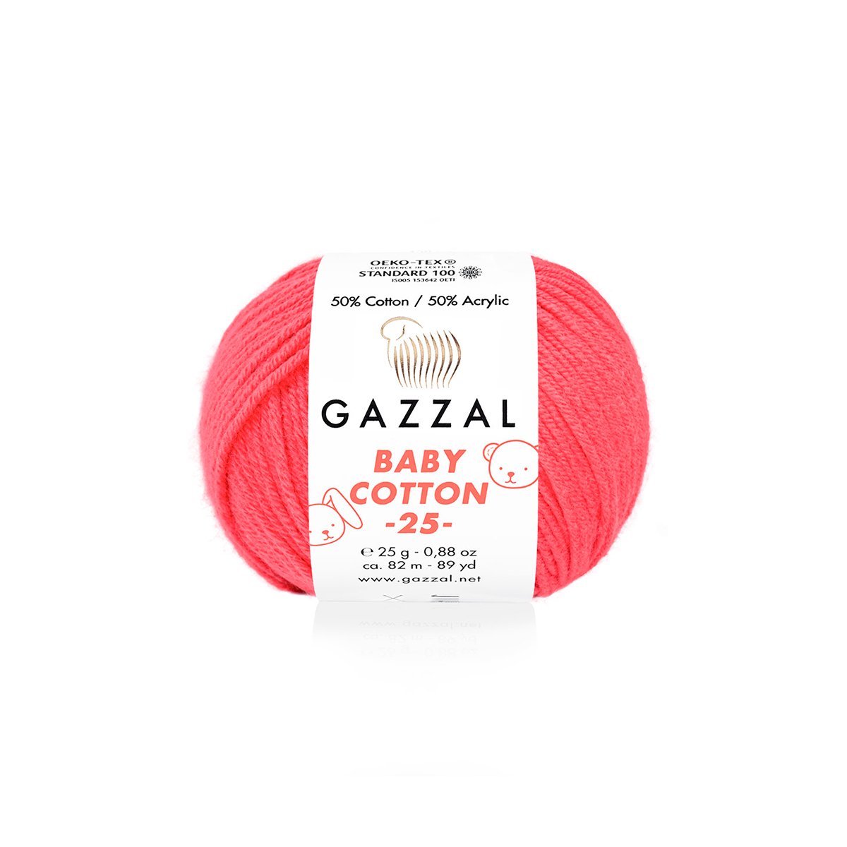 Gazzal Baby Cotton 25 3458 yarn by YarnPark