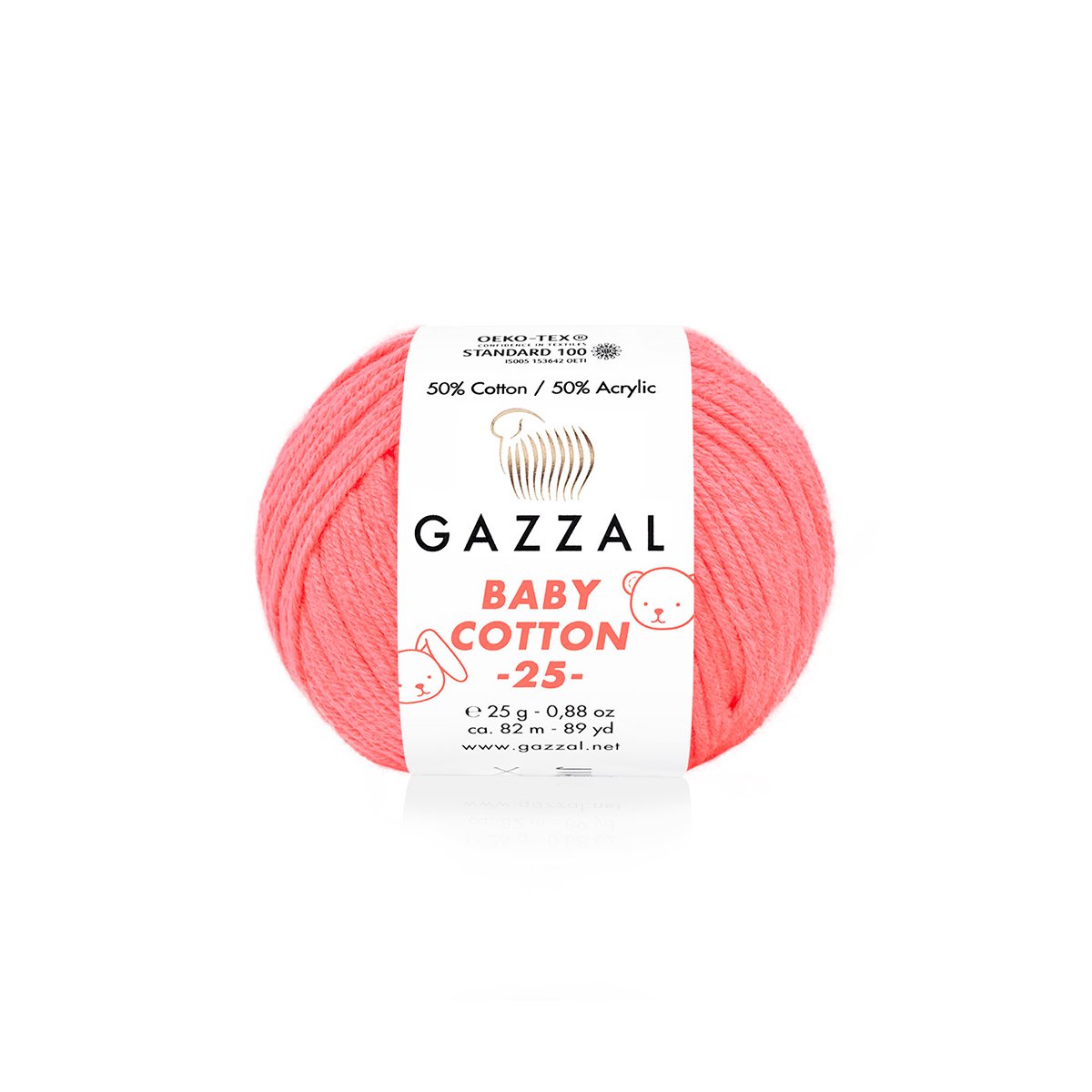 Gazzal Baby Cotton 25 3460 yarn by YarnPark