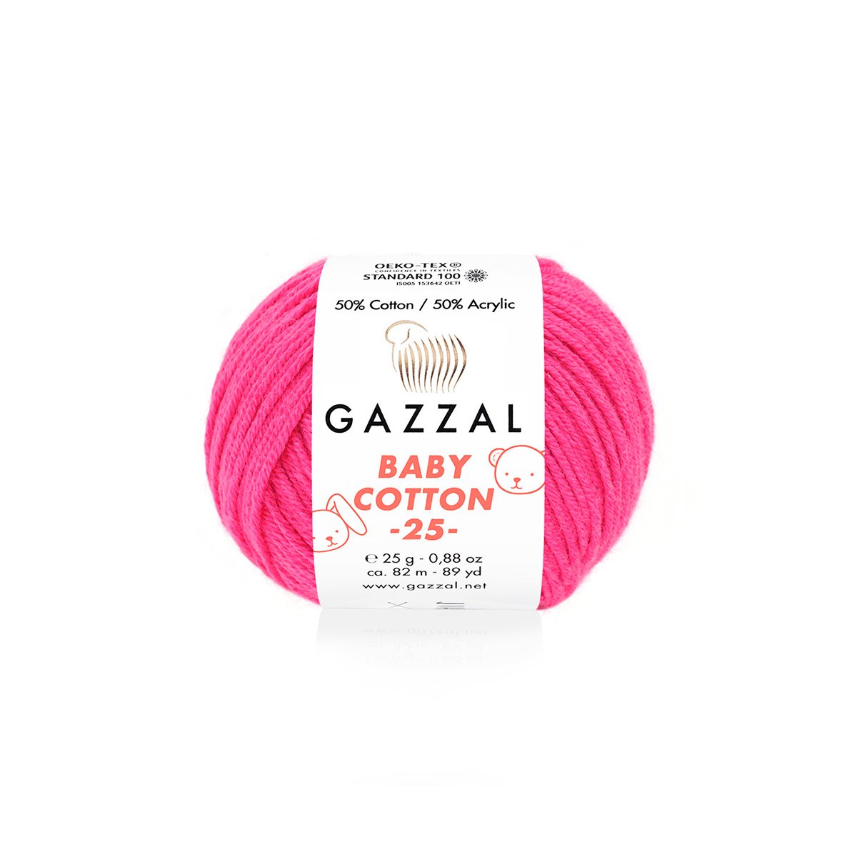 Gazzal Baby Cotton 25 3461 yarn by YarnPark