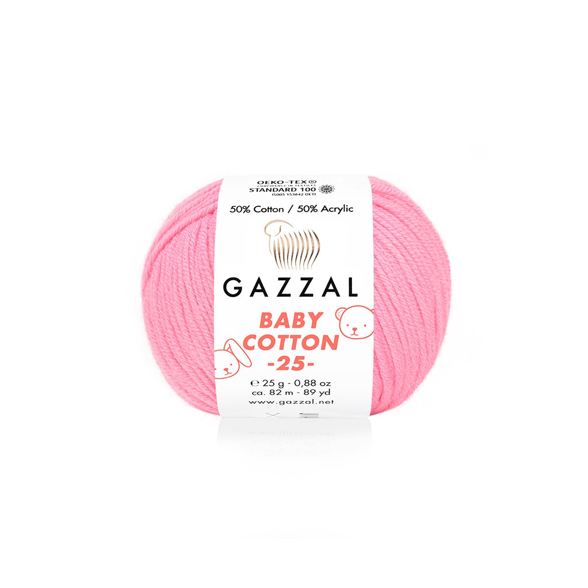 Gazzal Baby Cotton 25 3468 yarn by YarnPark