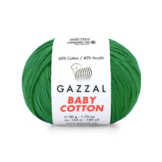 Gazzal Baby Cotton 3456 yarn by YarnPark