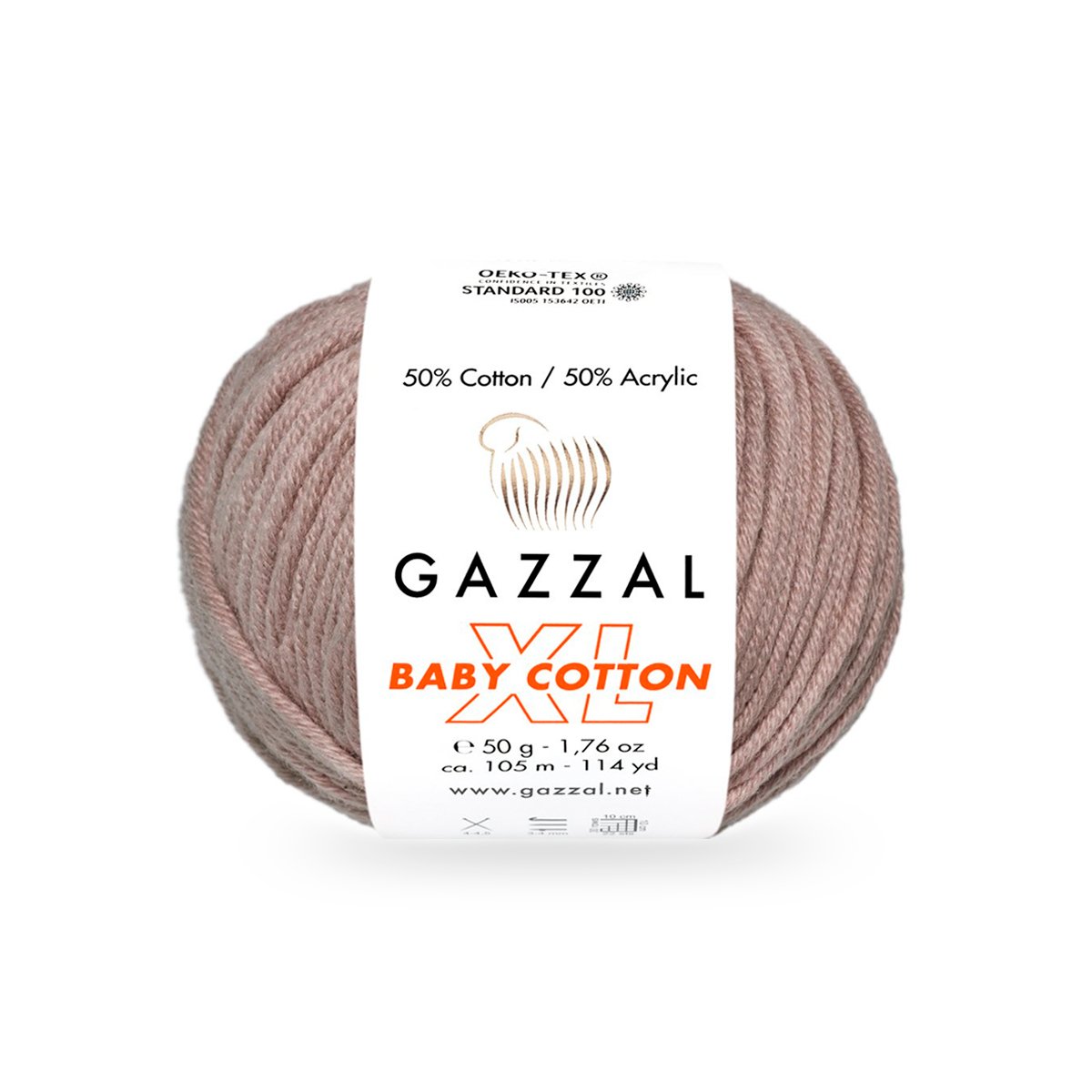 Gazzal Baby Cotton XL 3434XL yarn by YarnPark