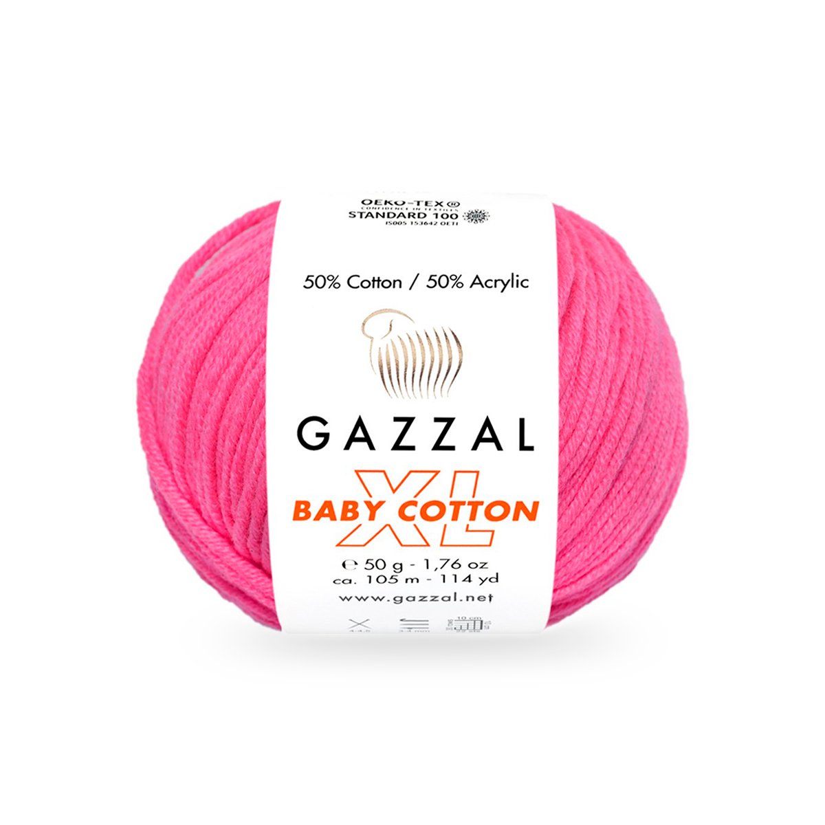 Gazzal Baby Cotton XL 3461XL yarn by YarnPark