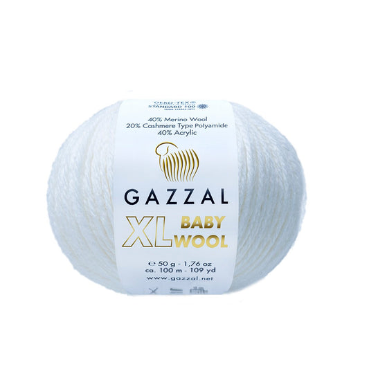 Gazzal Baby Wool XL 801XL yarn by YarnPark