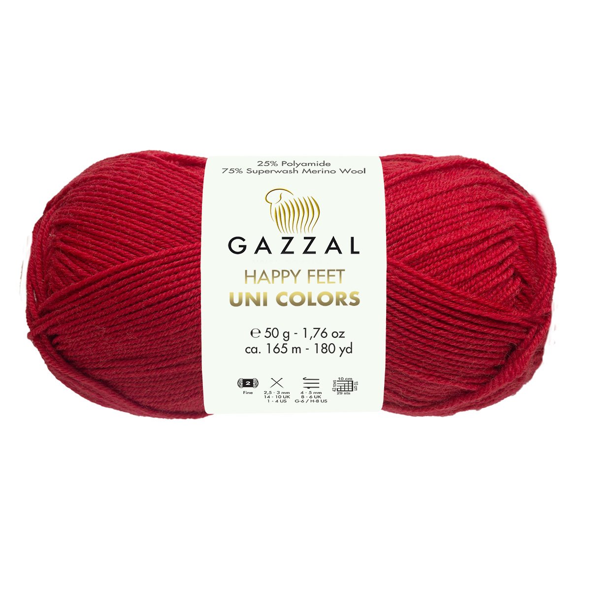 Gazzal Happy Feet Uni Colors 3567 yarn by YarnPark