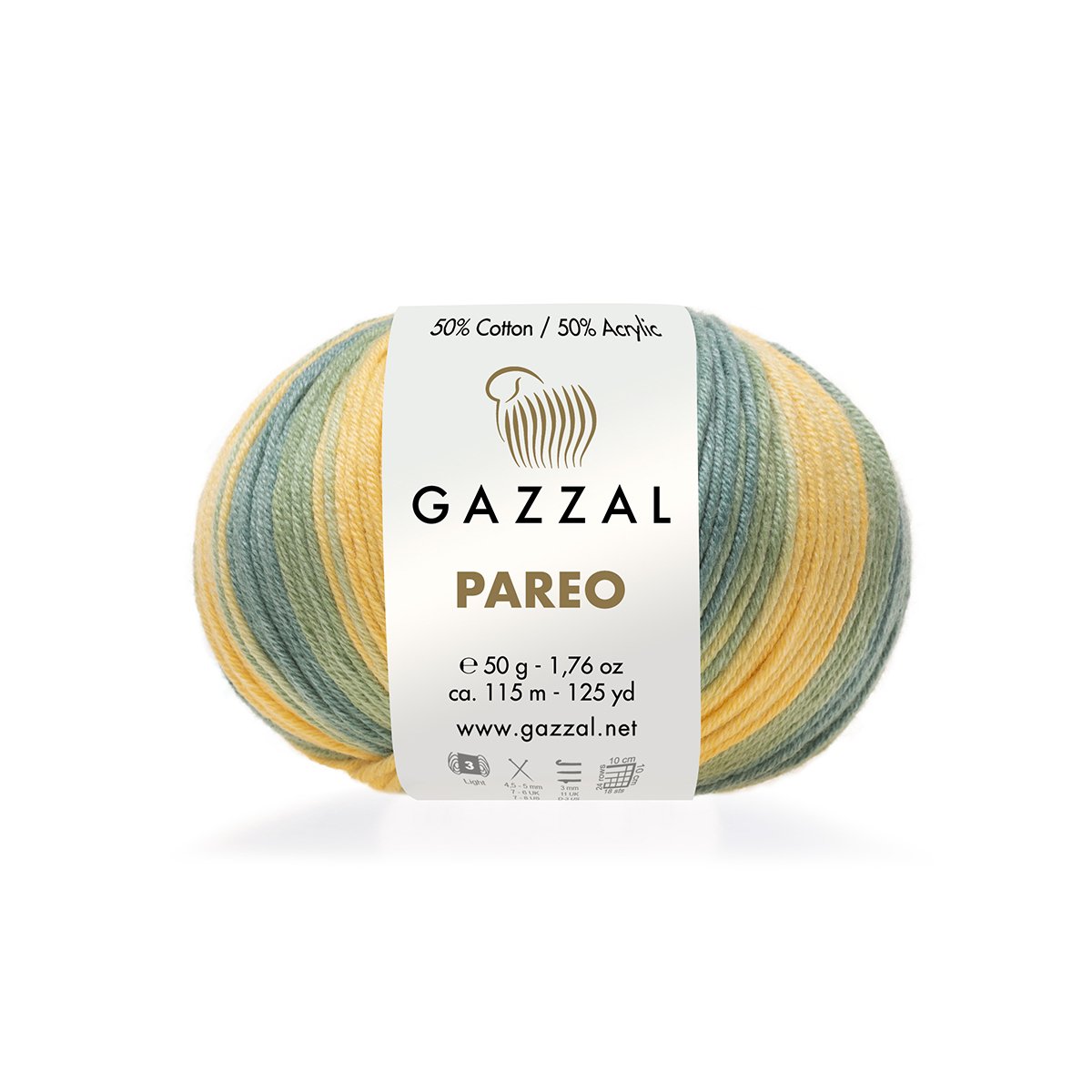 Gazzal Pareo 10424 yarn by YarnPark