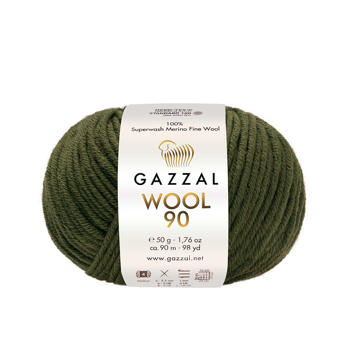 Gazzal Wool 90 3672 yarn by YarnPark