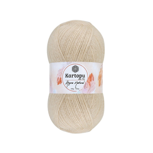 Kartopu Angora Natural K855 yarn by YarnPark