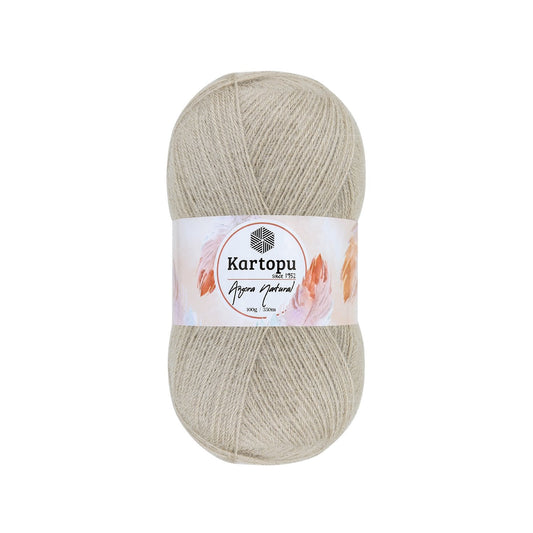 Kartopu Angora Natural K880 yarn by YarnPark