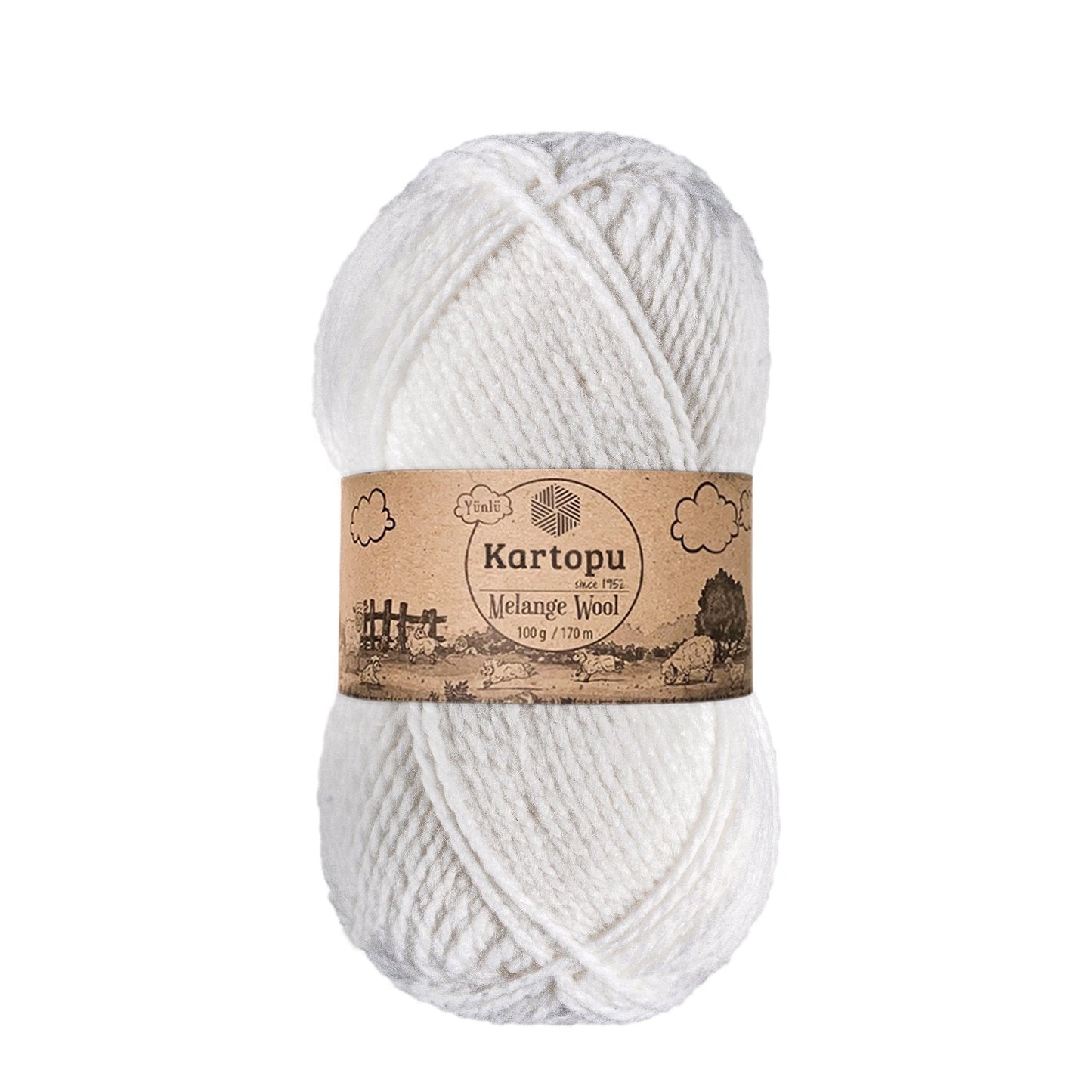 Kartopu Melange Wool K010 yarn by YarnPark