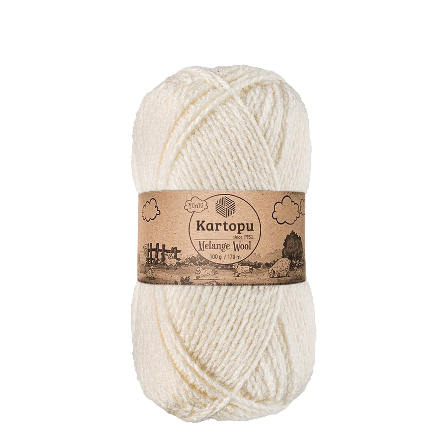 Kartopu Melange Wool K013 yarn by YarnPark