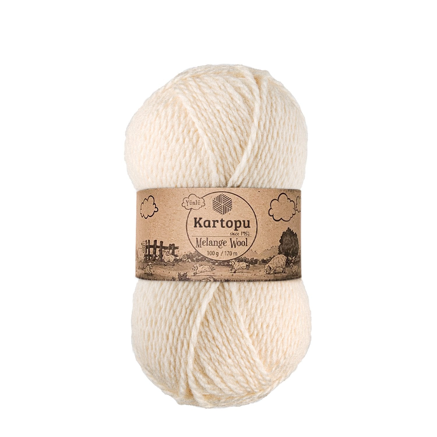 Kartopu Melange Wool K025 yarn by YarnPark