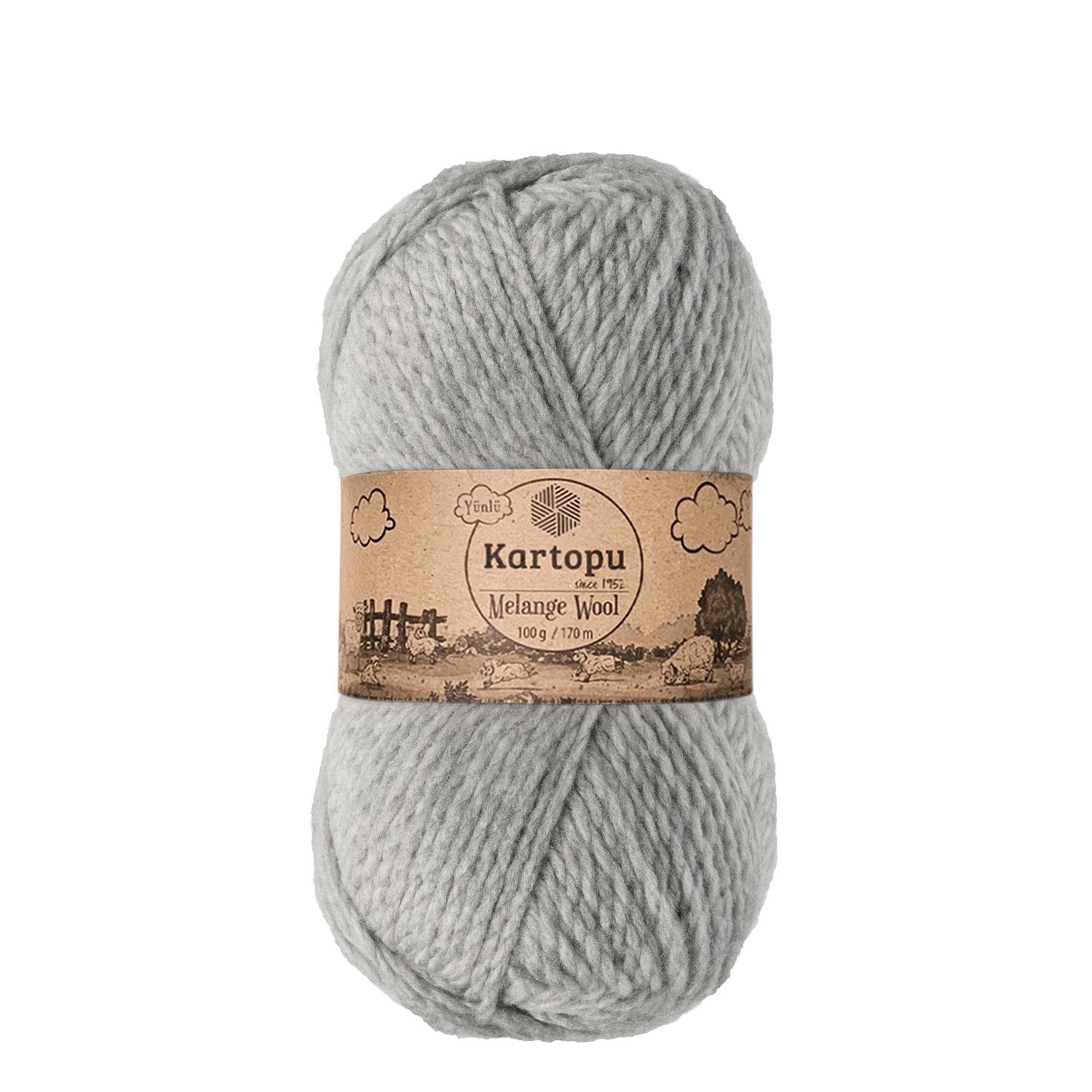 Kartopu Melange Wool K1000 yarn by YarnPark