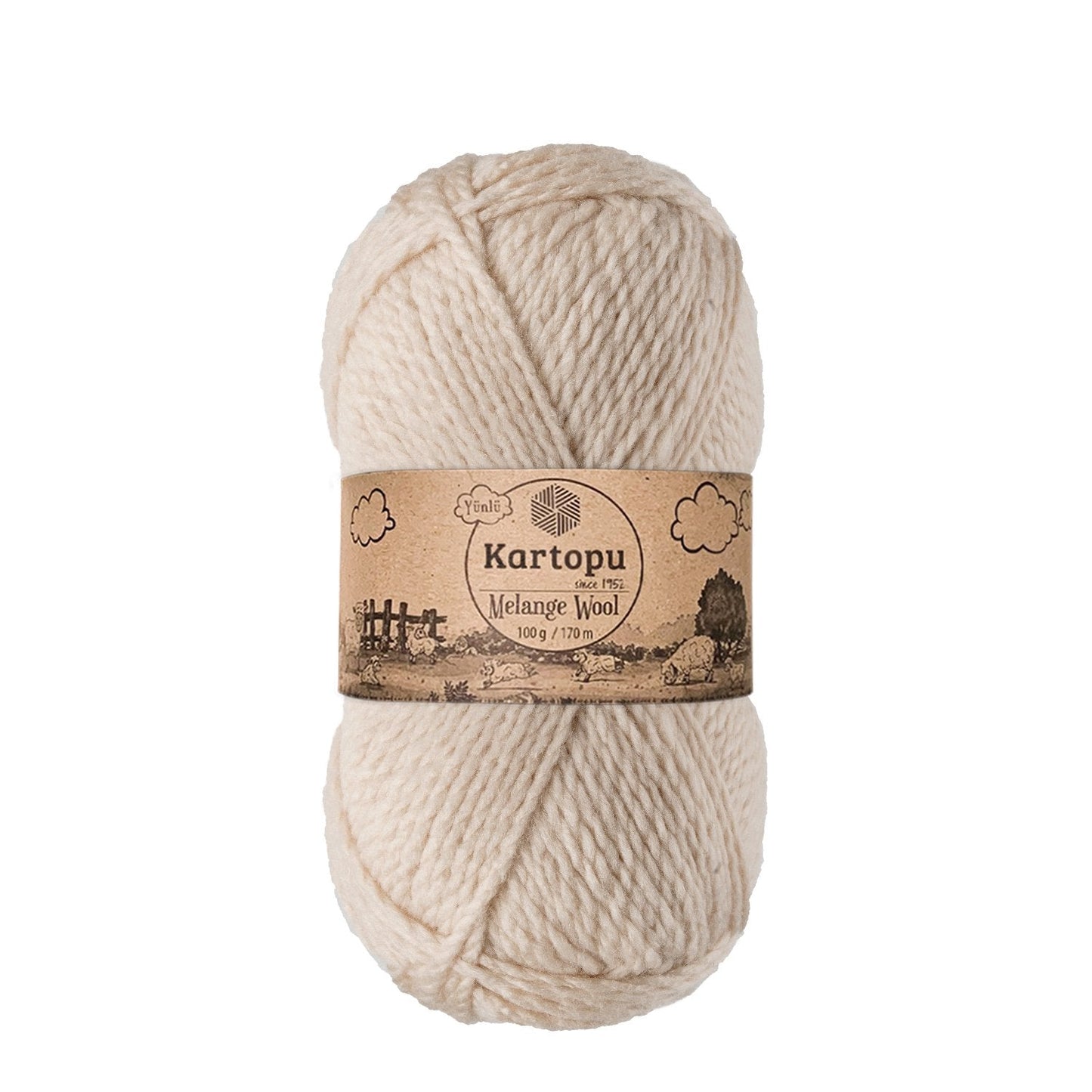 Kartopu Melange Wool K855 yarn by YarnPark