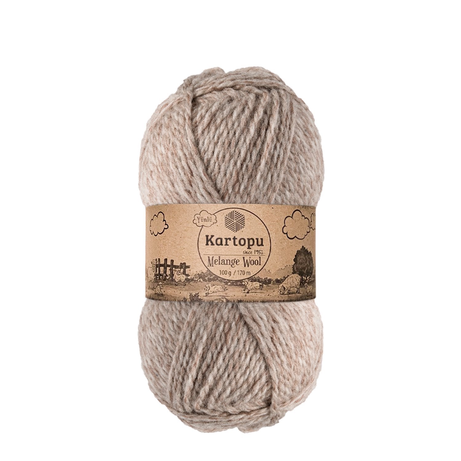 Kartopu Melange Wool K9002 yarn by YarnPark