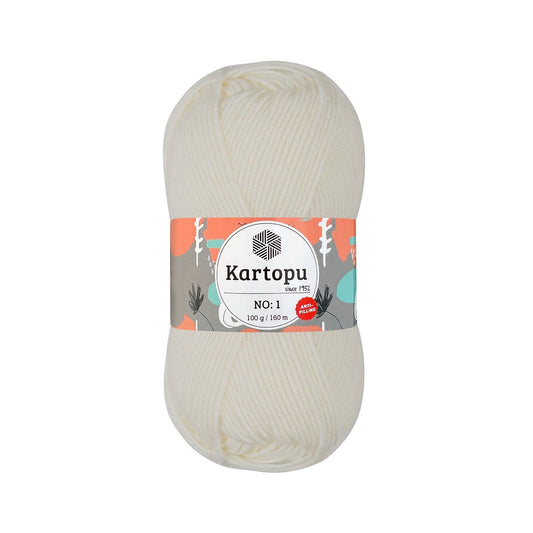 Kartopu No 1 K019 yarn by YarnPark